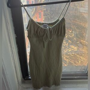 Princess Polly Sage Knit Mini Dress